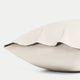 Set of 2 Pillowcases Egyptian Cotton Percale 400TC | Chalk White