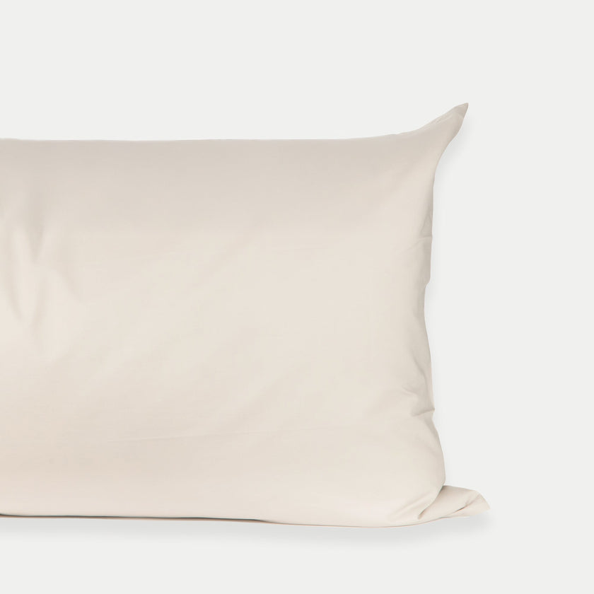 Set of 2 Pillowcases Egyptian Cotton Percale 400TC | Chalk White