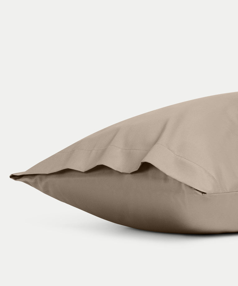 Set of 2 Pillowcases Egyptian Cotton Sateen 400TC | Champagne