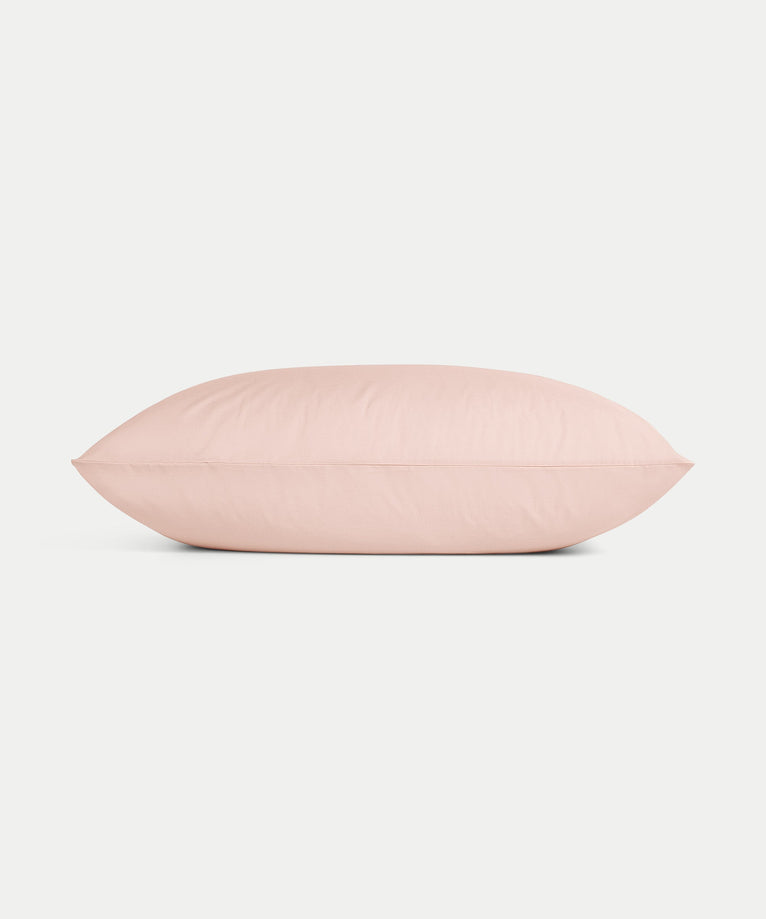 Set of 2 Pillowcases Egyptian Cotton Percale 400TC | Blush Pink
