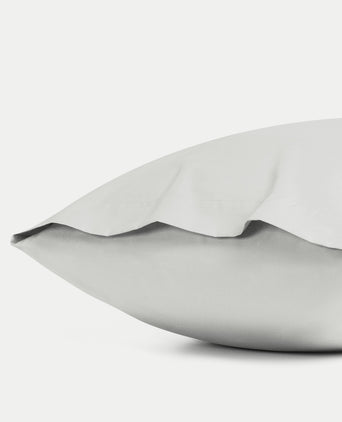 Set of 2 Pillowcases Egyptian Cotton Percale 400TC | Silver Grey Set of 2 Pillowcases Egyptian Cotton Percale 400TC | Silver Grey