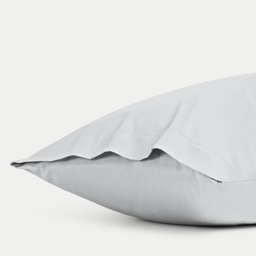 Set of 2 Pillowcases Egyptian Cotton Sateen 400TC | Silver Grey