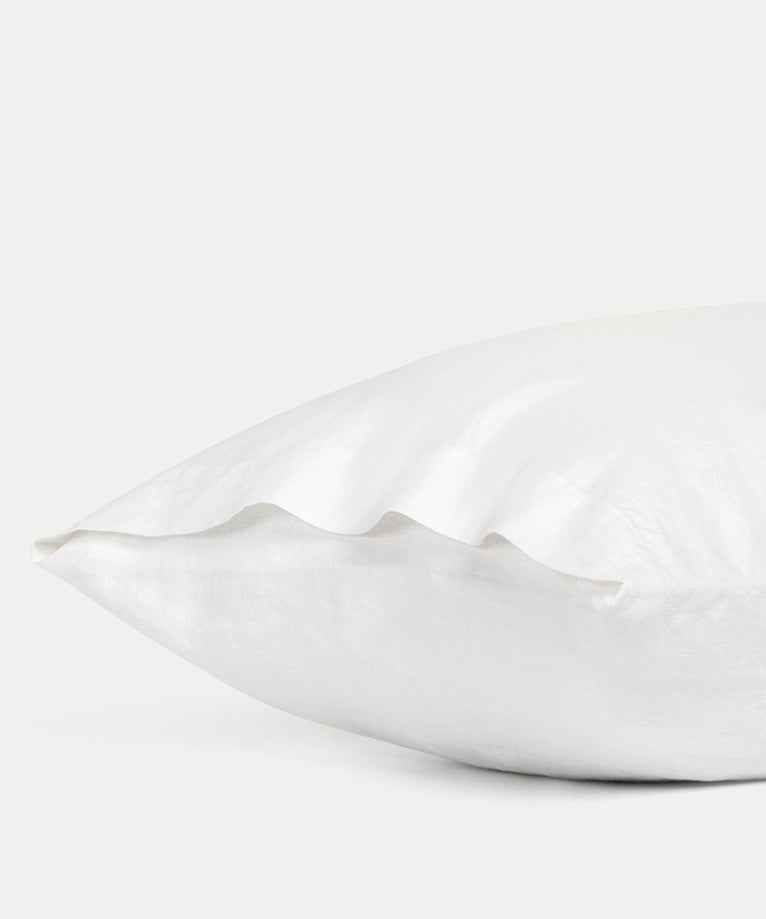 Pillowcase Washed Linen | White