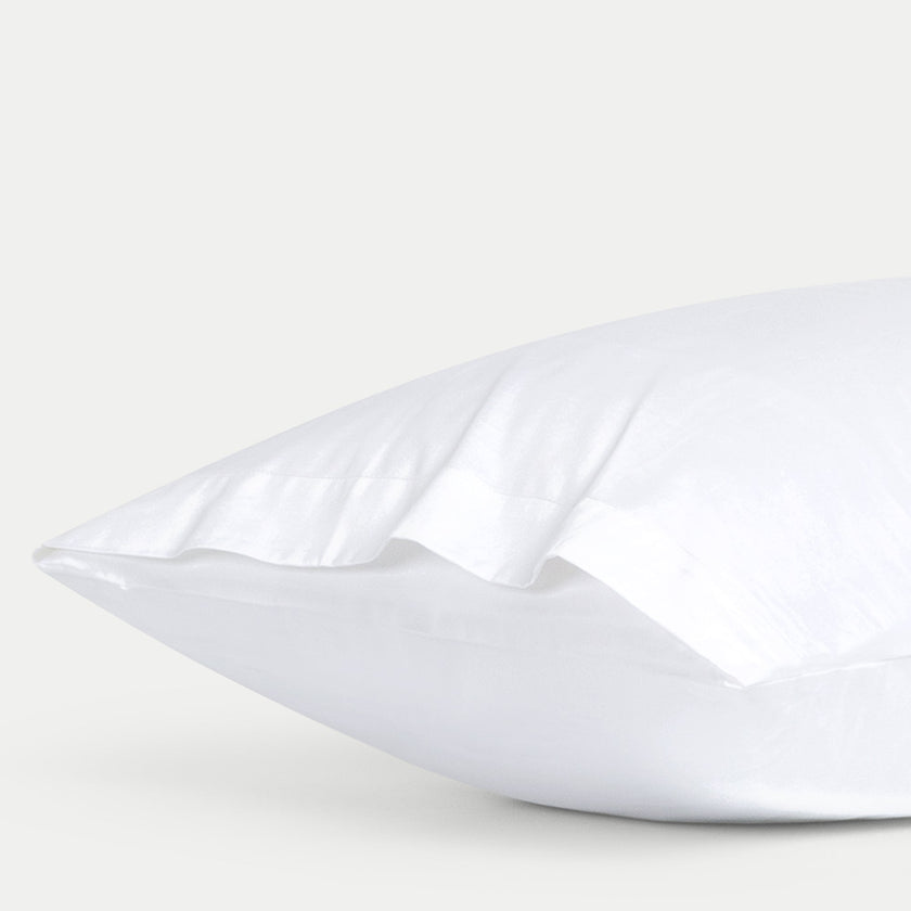Set of 2 Pillowcases Egyptian Cotton Sateen 400TC | White