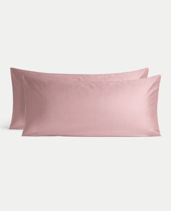 Set of 2 Pillowcases Egyptian Cotton Sateen 400TC | Blush Pink Set of 2 Pillowcases Egyptian Cotton Sateen 400TC | Blush Pink