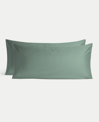 Set of 2 Pillowcases Egyptian Cotton Sateen 400TC | Sage Green Set of 2 Pillowcases Egyptian Cotton Sateen 400TC | Sage Green