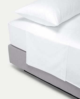 Egyptian Cotton Flat Sheet Sateen 400TC | White Egyptian Cotton Flat Sheet Sateen 400TC | White