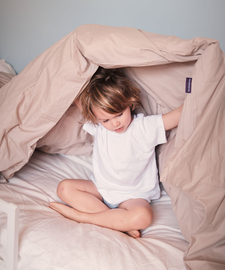 Kids Duvet Cover Egyptian Cotton Percale 400TC Latte - Petit Hôtel