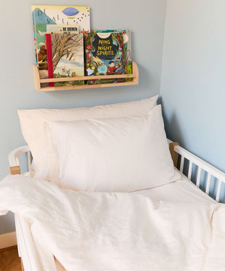 Kids Duvet Cover Egyptian Cotton Percale 400TC Chalk White - Petit Hôtel Kids Duvet Cover Egyptian Cotton Percale 400TC Chalk White - Petit Hôtel