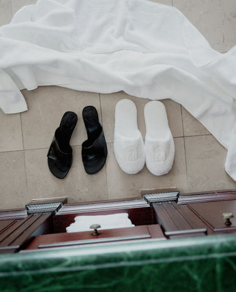 Hotel Slippers | White Hotel Slippers | White