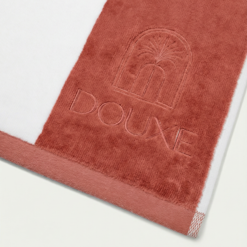 DOUXE Hotel Beach Towel Faded Coral 100x180 cm