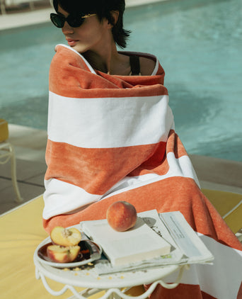DOUXE Hotel Beach Towel Faded Coral 100x180 cm DOUXE Hotel Beach Towel Faded Coral 100x180 cm