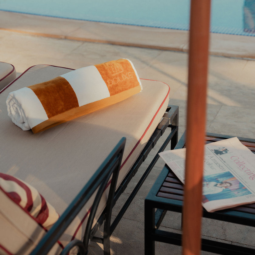 DOUXE Hotel Beach Towel Mustard 100x180 cm