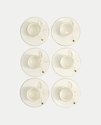 Tokyo Design Studio – Nippon White Gold Rim Espresso Set (18-piece) Tokyo Design Studio – Nippon White Gold Rim Espresso Set (18-piece)