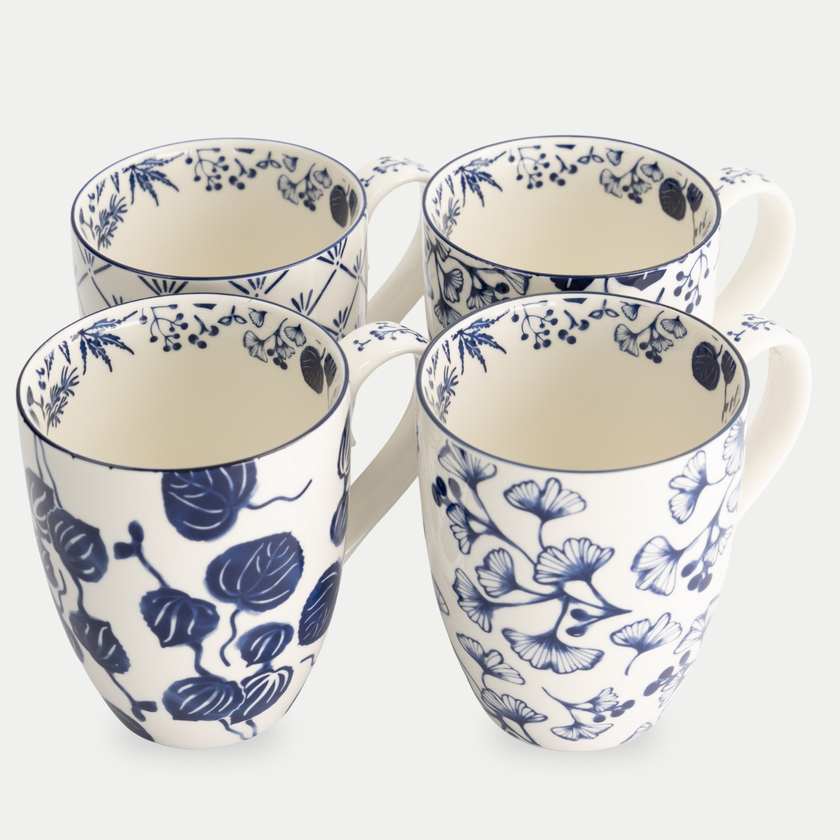 Tokyo Design Studio – Flora Japonica Mug Set (4-piece)