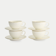 Tokyo Design Studio – Nippon White Gold Rim Star Lines Cup & Saucer Set (8-piece)