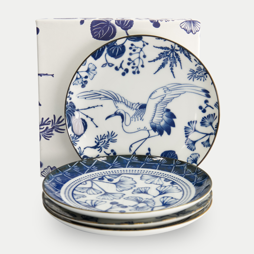 Tokyo Design Studio – Flora Japonica Plate Set (4-piece)