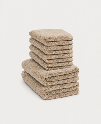 Guest towel zero-twist cotton 30x30 cm (4 pcs) + 40x60 cm (2 pcs) | Latte Guest towel zero-twist cotton 30x30 cm (4 pcs) + 40x60 cm (2 pcs) | Latte