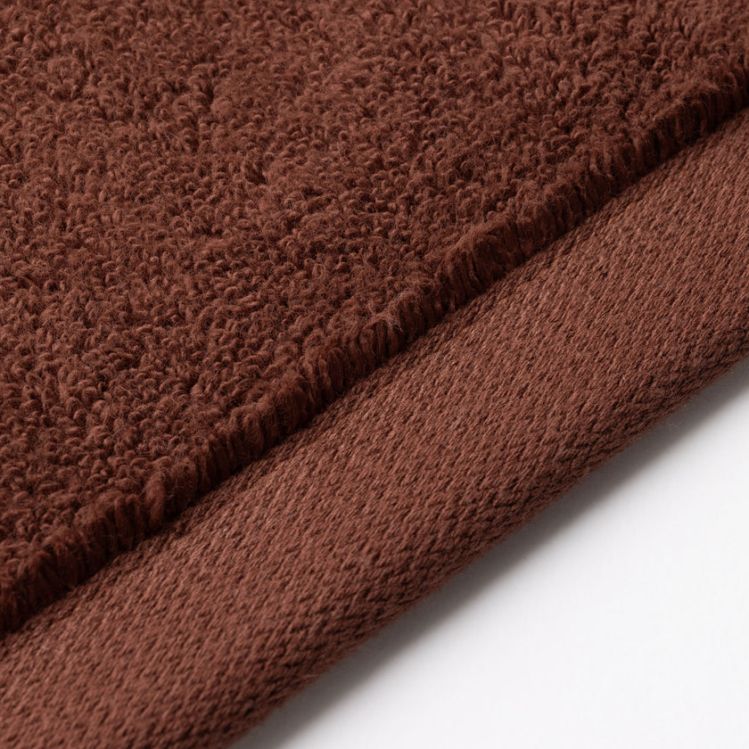 Towel zero-twist cotton 50x100 cm (2 pcs) | Chestnut