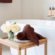 Guest towel zero-twist cotton 40x60 cm (2 pcs) | Chestnut