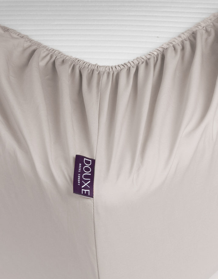 Duvet Cover Set & Fitted Sheet Percale | Greige