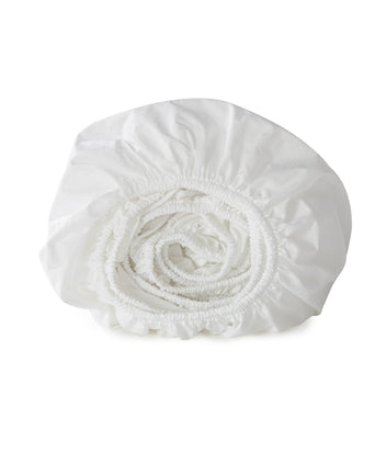 Egyptian Cotton Fitted Sheet Percale 400TC | White | Outlet Egyptian Cotton Fitted Sheet Percale 400TC | White | Outlet
