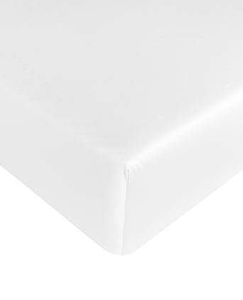 Egyptian Cotton Fitted Sheet Sateen 400TC | White Egyptian Cotton Fitted Sheet Sateen 400TC | White