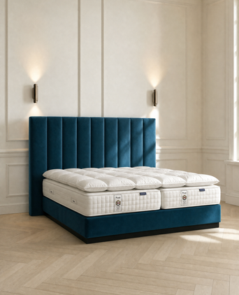 Otello Hotel Bed with Prestige Mattresses & Prestige Featherbed | 200×200 cm | Outlet Otello Hotel Bed with Prestige Mattresses & Prestige Featherbed | 200×200 cm | Outlet