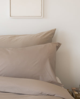 Pillowcase Egyptian Cotton Percale 400TC | Latte Pillowcase Egyptian Cotton Percale 400TC | Latte