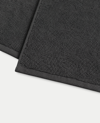 Guest towel zero-twist cotton 30x30 cm (4 pcs) | Anthracite