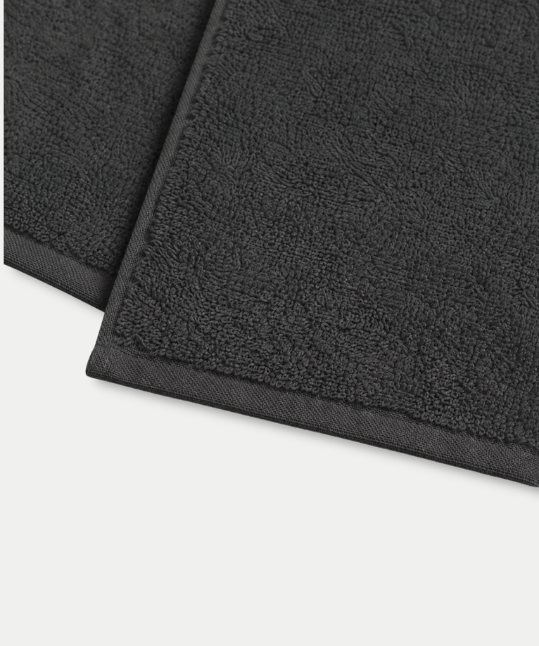 Guest towel zero-twist cotton 30x30 cm (4 pcs) + 40x60 cm (2 pcs) | Anthracite