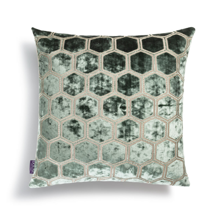 Manipur Decorative Pillow | Jade Green
