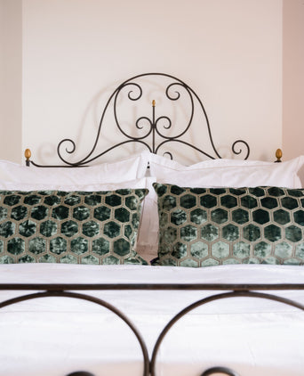 Manipur Decorative Pillow | Jade Green