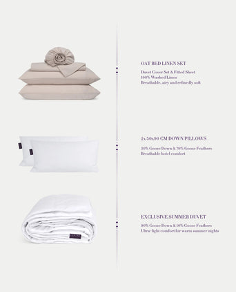 Summer Suite Linen Bedding Set