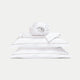 Duvet Cover Set & Fitted Sheet Egyptian Cotton Percale | Carmel White