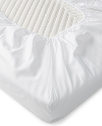 Egyptian Cotton Fitted Sheet Sateen 400TC | White |OUTLET