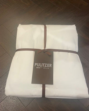 Pulitzer Duvet Cover Egyptian Cotton Sateen 400TC | White | Outlet