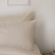 Set of 2 Pillowcases Egyptian Cotton Sateen 400TC | Cream