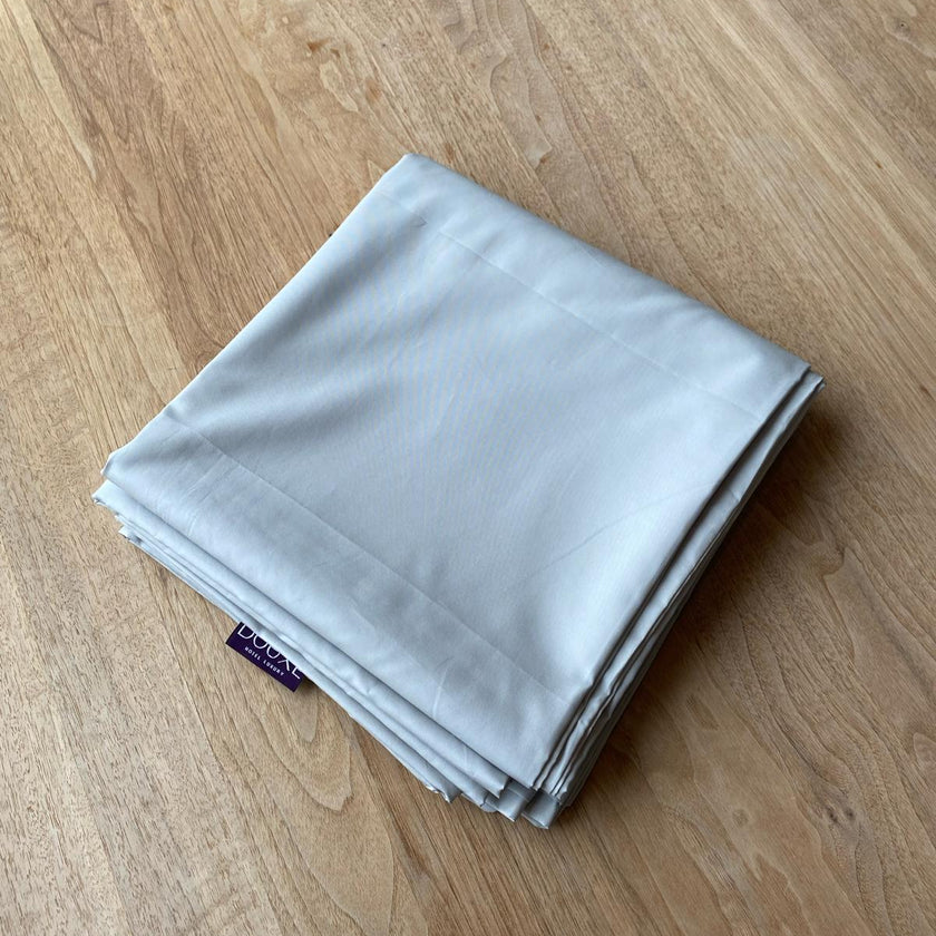 Duvet Cover Egyptian Cotton Sateen 400TC | Misty Blue | Outlet