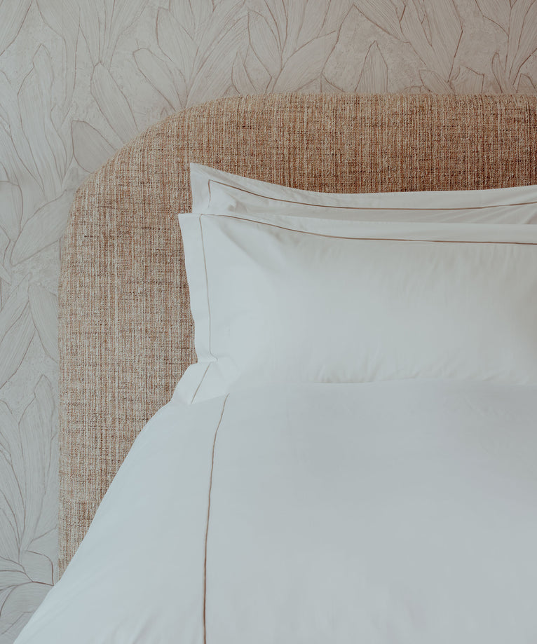 Duvet Cover Set Egyptian Cotton Percale 400 TC | Carmel