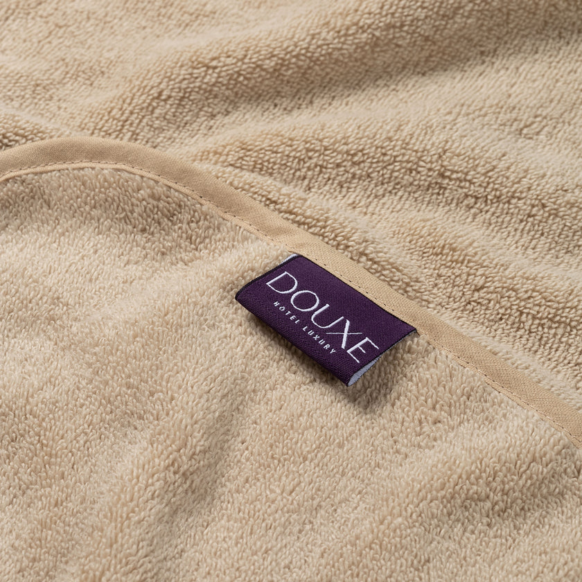 Baby Hooded Towel zero-twist cotton | Latte