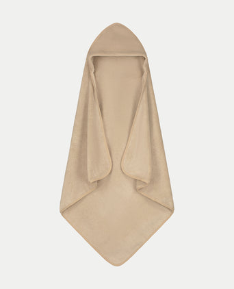 Baby Hooded Towel zero-twist cotton | Latte