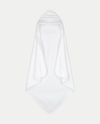 Baby Hooded Towel zero-twist cotton | White