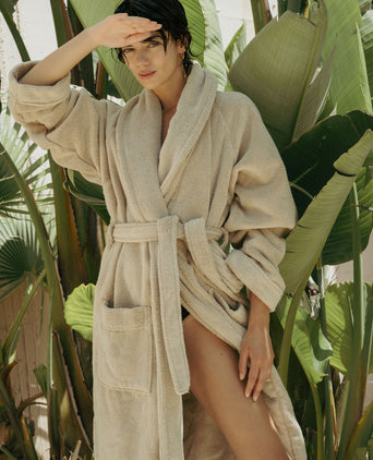 Bathrobe zero-twist cotton | Pebble Beach