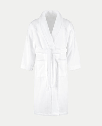 Bathrobe zero-twist cotton | White