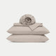 Duvet Cover Set & Fitted Sheet Percale | Latte