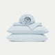Duvet Cover Set & Fitted Sheet Percale | Pastel Blue