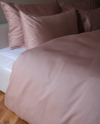 Duvet Cover Set Egyptian Cotton Sateen 400 TC | Blush Pink