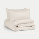Duvet Cover Set Egyptian Cotton Percale 400 TC | Chalk White