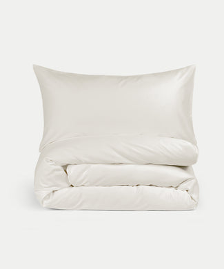 Duvet Cover Set Egyptian Cotton Sateen 400 TC | Cream